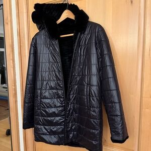 Linda Richards fur coat, gorgeous